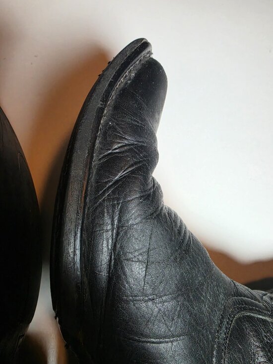 Ariat Mens Heritage Western R Toe Black Deertan Leather Cowboy Boots Sz 10.5 D main image 5